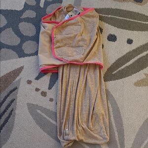 Halo Pink and Tan sleep sack for baby